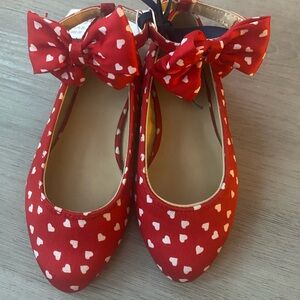 Janie and Jack Red Heart Dress Shoes